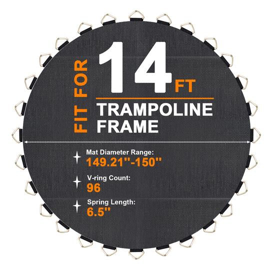 ExacMe Jumping Mat Replacement for 8 10 12 13 14 15 16ft T-series Tram