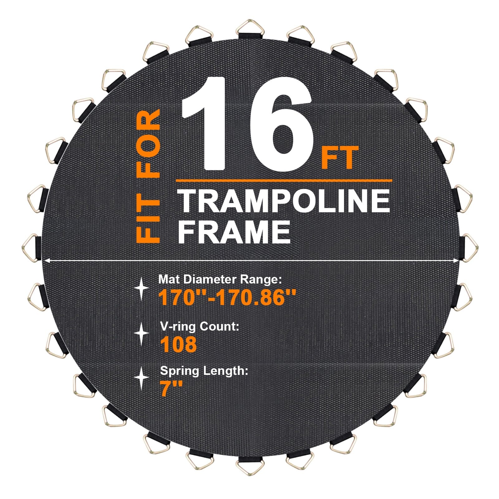ExacMe Jumping Mat Replacement for 8 10 12 13 14 15 16ft T-series Tram