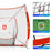 ExacMe 8'×8' 6pc Baseball & Softball Practice Net, Hitting Pitching Net with Strike Zone, Tee, Caddy and Carry Bag, BS096