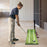 ExacMe Golf Putting Green with Ball Return, 9.8‘ or 11.5’ Crystal Velvet Mat, Wood Base, Indoor Outdoor, GF209/GF211