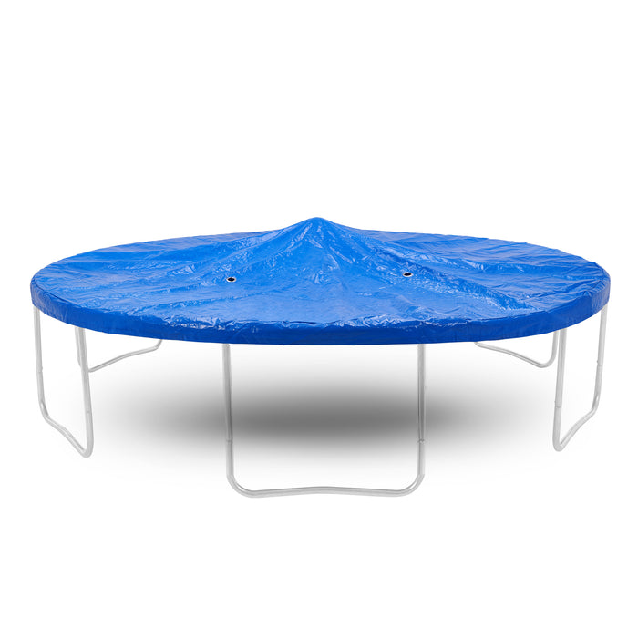ExacMe Premium Trampoline Weather Cover with Center Support, Rain Cover with Drain Holes, Waterproof Winter Snow Protection Covers, 10 12 14 15 16 Foot