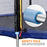 Exacme Trampoline Outer Enclosure Net and Poles, T-series, 6180 N008-N016